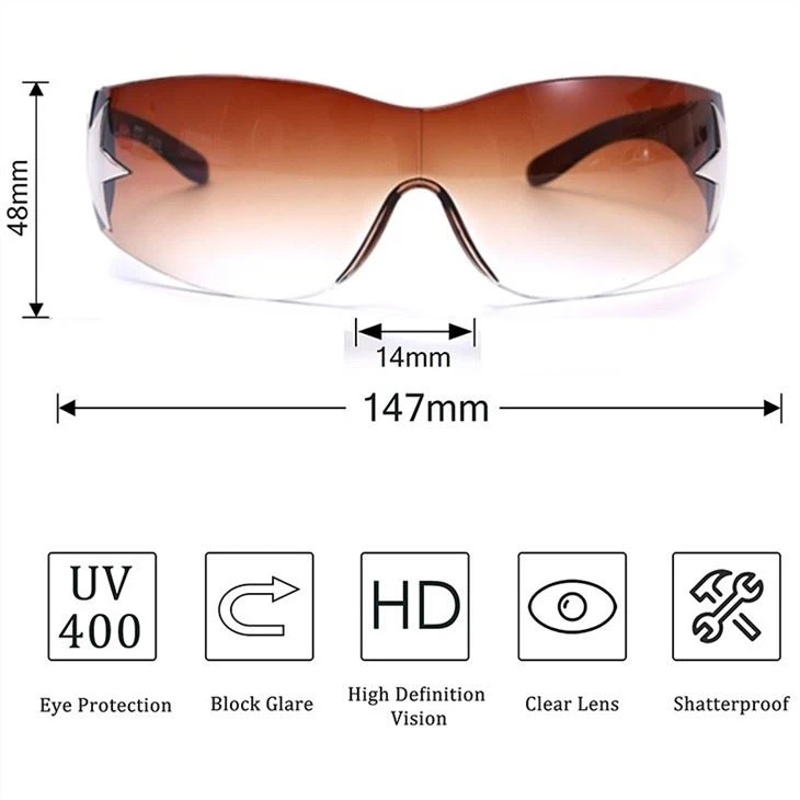 Rimless Y2k Sunglasses